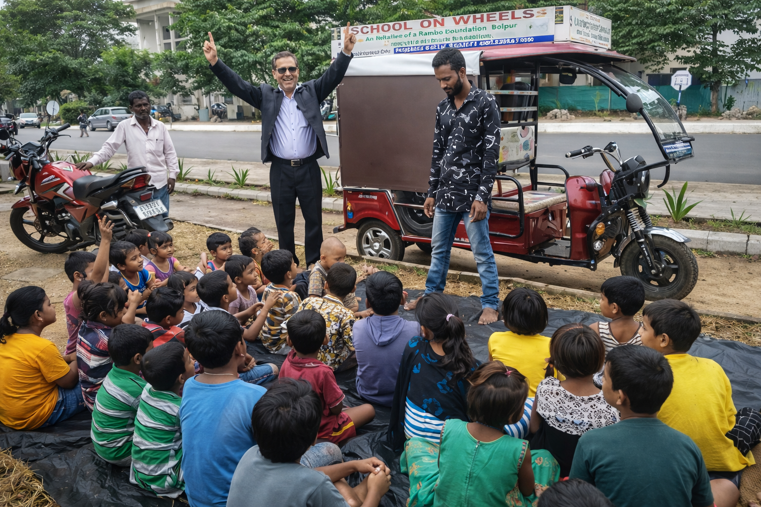 Ruchika team facilitating child friendly activity